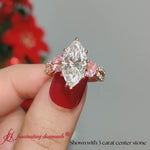 Load and play video in Gallery viewer, Marquise Cut Twisted Split Vine Engagement Ring
