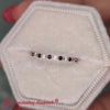 Load and play video in Gallery viewer, 0.50-carat-round-cut-eternity-shared-prong-band-with-black-diamond-in-rose-gold-FDEWB9477-0.50-CT