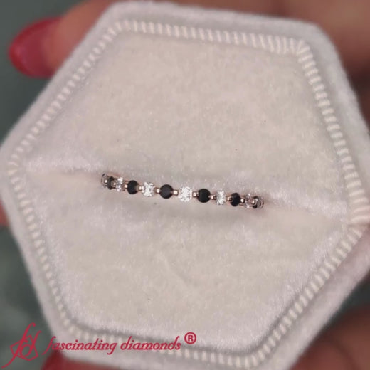 0.50-carat-round-cut-eternity-shared-prong-band-with-black-diamond-in-rose-gold-FDEWB9477-0.50-CT