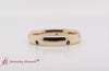 Load and play video in Gallery viewer, classic-dome-diamond-comfort-fit-wedding-ring-for-men-with-sapphire-in-14k-white-gold-fd1092b
