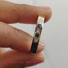 Load and play video in Gallery viewer, Flat Flush Set Mens Wedding Band