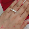 Load and play video in Gallery viewer, 3-carat-emerald-cut-5-stone-diamond-wedding-band-in-yellow-gold-fdwb8008emsleep-3.00ct-nl-yg-720 