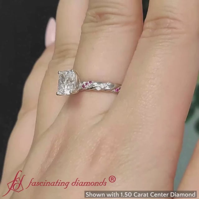twisted-vine-cushion-cut-lab-created-engagement-ring-with-ruby-in-white-gold-FD9127