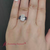 Load and play video in Gallery viewer, Oval Shaped Marquise Accent Vine Leaf Bridal Set