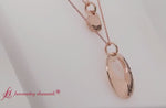 Load and play video in Gallery viewer, personalized-necklace-for-mother-and-daughter-in-rose-gold-fdpd8697-video
