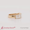 Load and play video in Gallery viewer, 3-carat-emerald-cut-5-stone-diamond-wedding-band-in-yellow-gold-fdwb8008emsleep-3.00ct-nl-yg-720 x 720 - FD8008-EMERALD_White BG