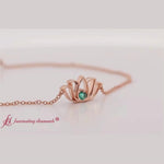 Load and play video in Gallery viewer, Cute Lotus Chain Bracelet
