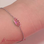 Load and play video in Gallery viewer, Cute Lotus Chain Bracelet
