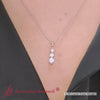Load and play video in Gallery viewer, 3-diamond-drop-pendant-necklace-in-white-gold-fdpd11293-0.30-ct-video