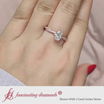 Load and play video in Gallery viewer, Oval Shaped Twisted Vine Delicate Engagement Ring
