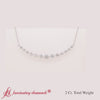 Load and play video in Gallery viewer, Graduated-straight-line-round-diamond-necklace-in-white-gold-FDNK8056-2.00CT-720 