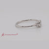 petite oval bezel simple engagement ring- FD9175R-2000