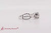 Load and play video in Gallery viewer, Round Cut Entwined Celtic Love Knot Engagement Ring