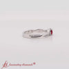 Load and play video in Gallery viewer, petite-twisted-ruby-round-engagement-diamond-ring-in-white-gold-FD8253RORGRD-720