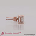 Thumbnail 10 - 1-carat-princess-cut-diamond-stud-earring-in-14k-white-gold-fdear10411pr-4