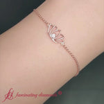 Load and play video in Gallery viewer, Cute Lotus Chain Bracelet
