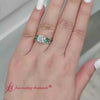 Load and play video in Gallery viewer, Lab Grown Round Cut Marquise Accent Vine Leaf Bridal Set