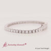 8 Ct Princess Cut Basket Tennis Bracelet in WG- FDBRC10450PR-8.00 CT-fancyvideo1