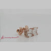 Load and play video in Gallery viewer, 2-ct-cushion-diamond-stud-earring-in-14k-rose-gold-fdearcu