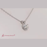 Load and play video in Gallery viewer, 0.50-ct-heart-single-diamond-pendant-in-white-gold-fdpd8469-ht
