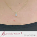 Thumbnail 1 - 0.50-ct-radiant-cut-solitaire-necklace-in-yellow-gold-FDPD8469-RA