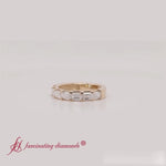 Load and play video in Gallery viewer, Horizontal Emerald Cut Classic Band
