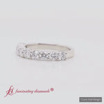 Load and play video in Gallery viewer, Round Cut 9 Stone Wedding Band
