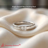 Single Emerald Mens Lab Diamond Wedding Band In 14k White Gold-FD11266B-2000