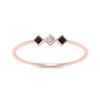 Load image into Gallery viewer, princess-3-stone-tiny-stackable-rings-with-black-diamond-in-rose-gold-FD9395PRRGBLACK-NL-RG.jpg