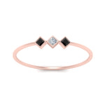 Load image into Gallery viewer, princess-3-stone-tiny-stackable-rings-with-black-diamond-in-rose-gold-FD9395PRRGBLACK-NL-RG.jpg
