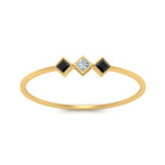 Load image into Gallery viewer, princess-3-stone-tiny-stackable-rings-with-black-diamond-in-yellow-gold-FD9395PRRGBLACK-NL-YG.jpg
