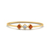 Load image into Gallery viewer, princess-3-stone-tiny-stackable-rings-with-orange-sapphire-in-yellow-gold-FD9395PRRGSAOR-NL-YG.jpg