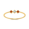Load image into Gallery viewer, princess-3-stone-tiny-stackable-rings-with-orange-sapphire-in-yellow-gold-FD9395PRRGSAOR-NL-YG.jpg