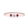 Load image into Gallery viewer, princess-3-stone-tiny-stackable-rings-with-pink-sapphire-in-rose-gold-FD9395PRRGSADRPI-NL-RG.jpg