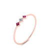 Load image into Gallery viewer, princess-3-stone-tiny-stackable-rings-with-pink-sapphire-in-rose-gold-FD9395PRRGSADRPI-NL-RG.jpg