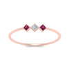 Load image into Gallery viewer, princess-3-stone-tiny-stackable-rings-with-pink-sapphire-in-rose-gold-FD9395PRRGSADRPI-NL-RG.jpg