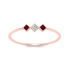 Load image into Gallery viewer, princess-3-stone-tiny-stackable-rings-with-ruby-in-rose-gold-FD9395PRRGRUDR-NL-RG.jpg