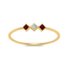 Load image into Gallery viewer, princess-3-stone-tiny-stackable-rings-with-ruby-in-yellow-gold-FD9395PRRGRUDR-NL-YG.jpg