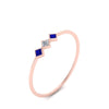 Load image into Gallery viewer, princess-3-stone-tiny-stackable-rings-with-sapphire-in-rose-gold-FD9395PRRGSABL-NL-RG.jpg