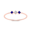 Load image into Gallery viewer, princess-3-stone-tiny-stackable-rings-with-sapphire-in-rose-gold-FD9395PRRGSABL-NL-RG.jpg