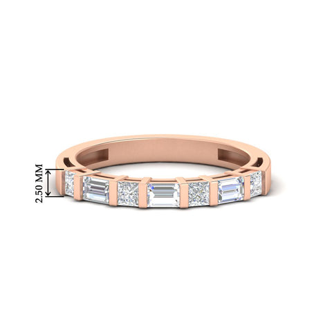 princess-and-baguette-diamond-bar-set-wedding-band-in-rose-gold-FD11342B-NL-RG-HW
