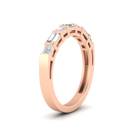 princess-and-baguette-diamond-bar-set-wedding-band-in-rose-gold-FD11342BANGLE2-NL-RG