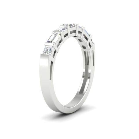 princess-and-baguette-diamond-bar-set-wedding-band-in-white-gold-FD11342BANGLE2-NL-WG