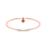 Load image into Gallery viewer, princess-charm-stacking-orange-sapphire-thin-ring-in-rose-gold-FD9392RORGSAOR-NL-RG.jpg
