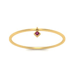Load image into Gallery viewer, princess-charm-stacking-pink-sapphire-thin-ring-in-yellow-gold-FD9392RORGSADRPI-NL-YG.jpg

