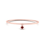 Load image into Gallery viewer, princess-charm-stacking-ruby-thin-ring-in-rose-gold-FD9392RORGRUDR-NL-RG.jpg
