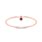 Load image into Gallery viewer, princess-charm-stacking-ruby-thin-ring-in-rose-gold-FD9392RORGRUDR-NL-RG.jpg
