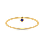 Load image into Gallery viewer, princess-charm-stacking-sapphire-thin-ring-in-yellow-gold-FD9392RORGSABL-NL-YG.jpg
