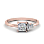 Load image into Gallery viewer, princess-cluster-unique-promise-ring-in-rose-gold-FD9007PR-NL-RG

