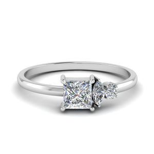 Princess Cluster Unique Ring